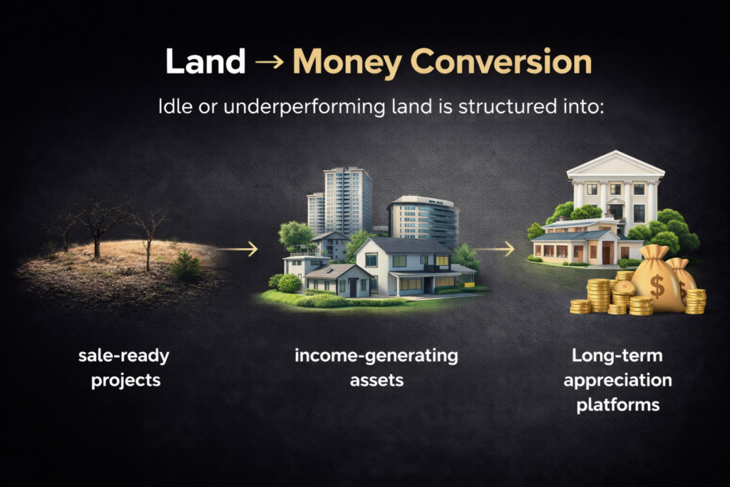 Land → Money Conversion​